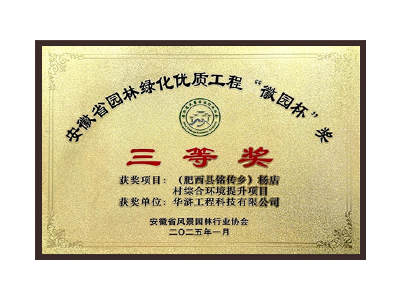 新余荣获2025“徽园杯”奖三等奖